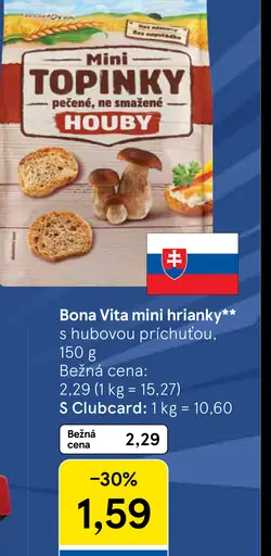 Bona Vita Mini topinky s hubovou príchuťou