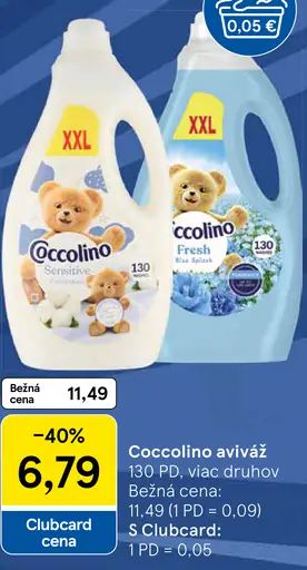 Coccolino aviváž viac druhov