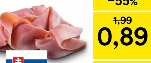 Poctivá šunka pultový predaj