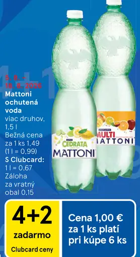 Mattoni ochutená voda
