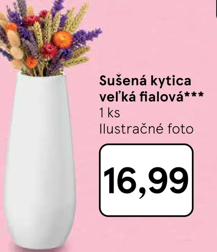 Sušená kytica veľká fialová
