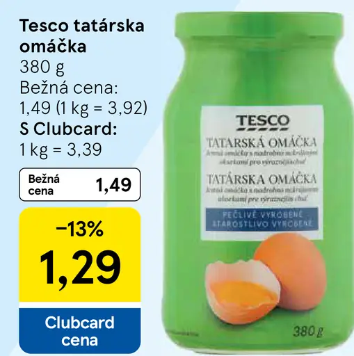 Tesco tatárska omáčka