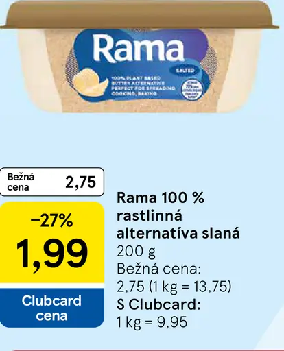 Rama 100 % rastlinná alternatíva slaná