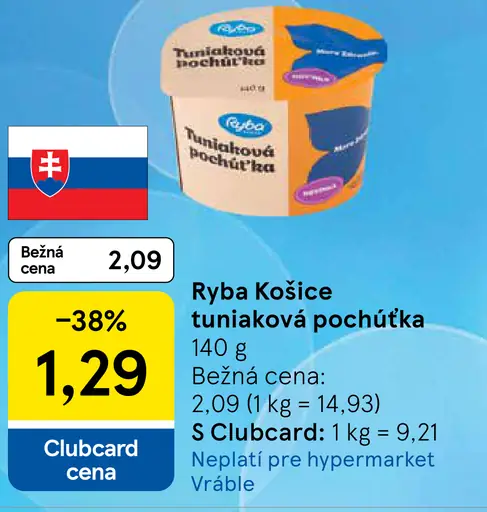 Ryba Košice Tuniaková pochúťka
