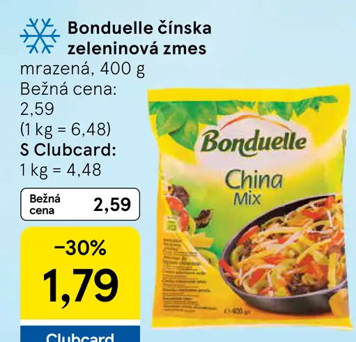 Bonduelle Čínska zeleninová zmes mrazená