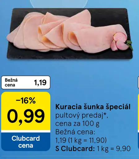 Kuracia šunka špeciál pultový predaj