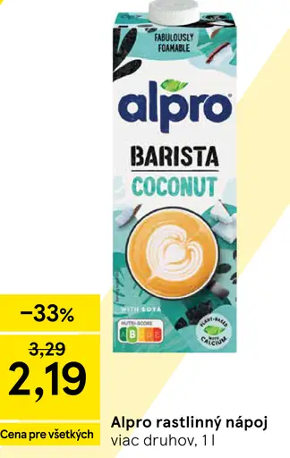 Alpro Barista kokosový nápoj so sójou