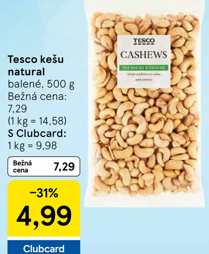 Tesco sušené ovocie a orechy, balené, viac druhov
