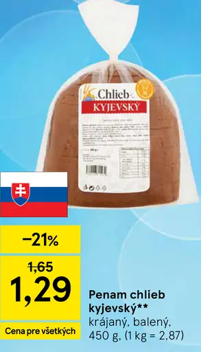 Penam chlieb kyjevský krájaný balený