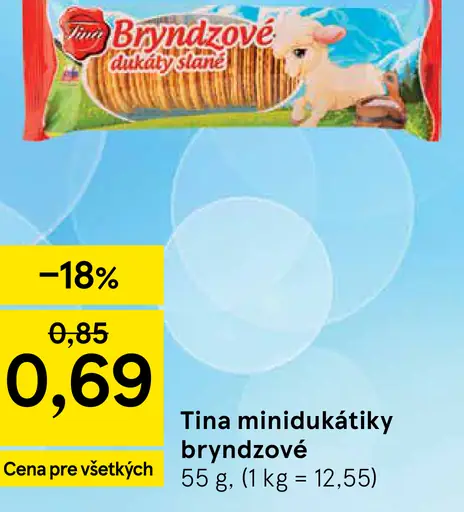 Tina minidúkatiky bryndzové