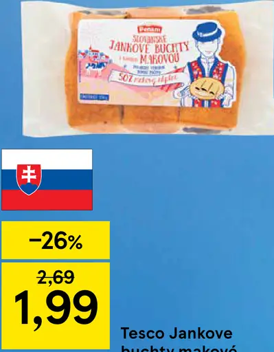 Tesco Jankove buchty makové