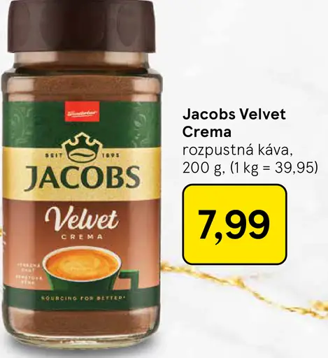 Jacobs Velvet Crema rozpustná káva