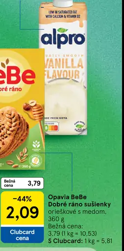 Opavia BeBe Dobré ráno oreškové s medom