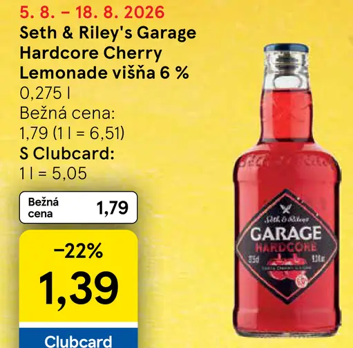 Seth & Riley's Garage Hardcore Cherry lemonade višňa