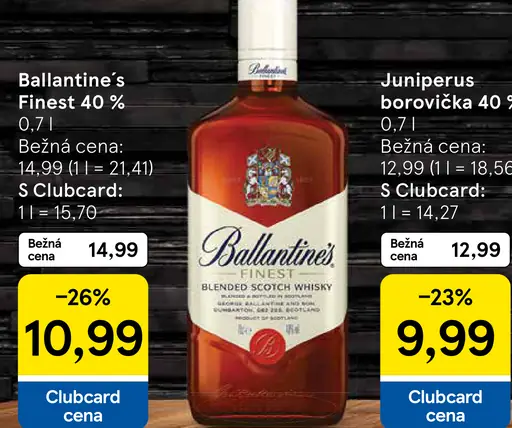 Ballantine’s Finest 40 % blended Scotch whisky