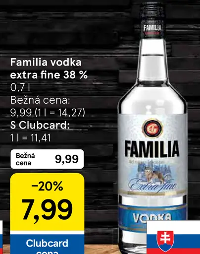 Familia Extra Fine vodka