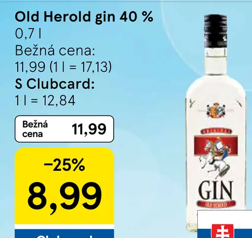 Old Herold gin 40 %