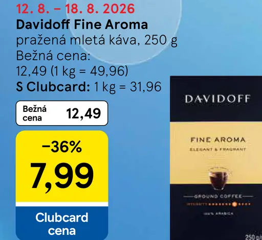 Davidoff Fine Aroma pražená mletá káva