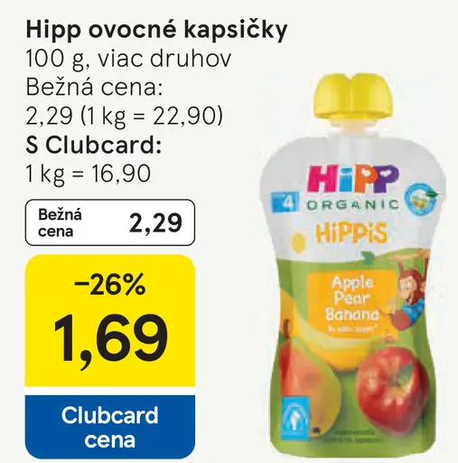 Hipp ovocné kapsičky