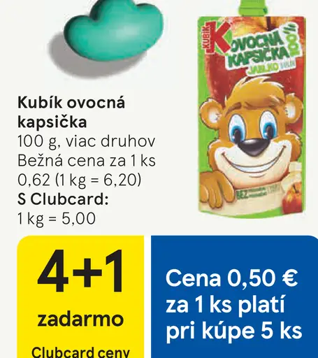 Kubík ovocná kapsička