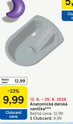 Anatomická detská vanička