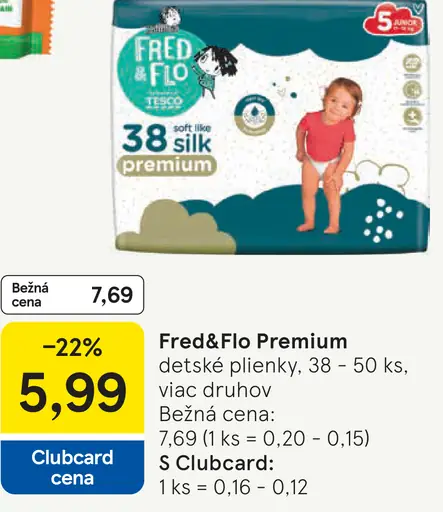 Fred&Flo premium detské plienky