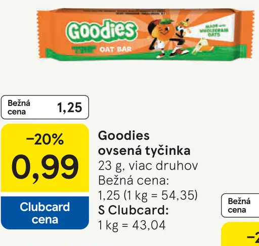 Goodies ovsena tyčinka+