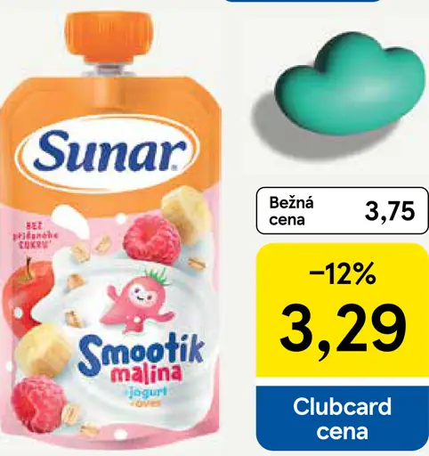 Sunar Smootík malinový jogurt