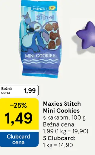 Maxies Stitch Mini Cookies s kakaom