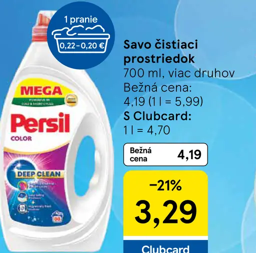 Persil prací prostriedok rôzne druhy
