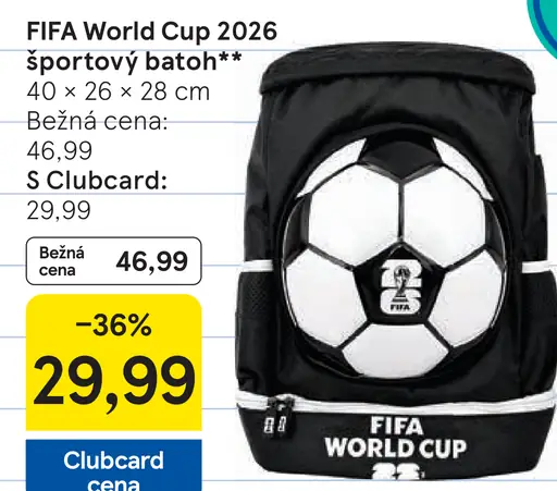 FIFA World Cup 2026 športový batoh