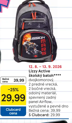 Lizzy Active školský batoh