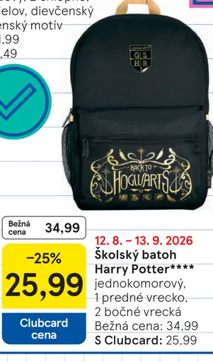 Harry Potter školský batoh