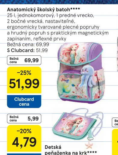Anatomický školský batoh