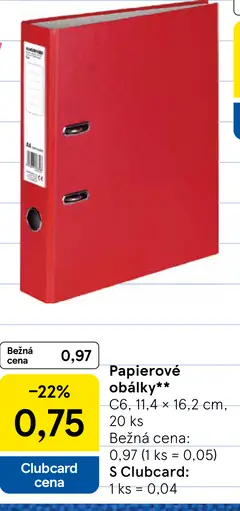 Papierové obálky C6, 11,4 × 16,2 cm