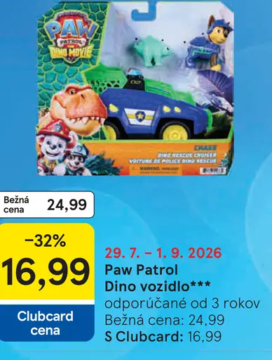 Paw Patrol Dino vozidlo