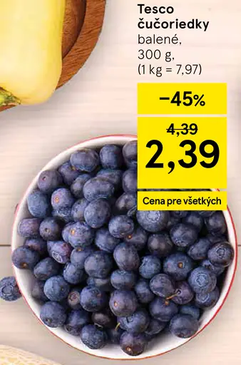 Tesco čučoriedky