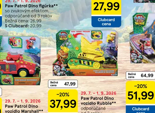 Paw Patrol Dino figúrka so zvukovým efektom
