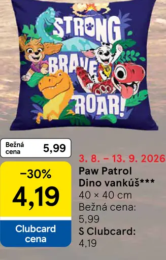 Paw Patrol Dino vankúš