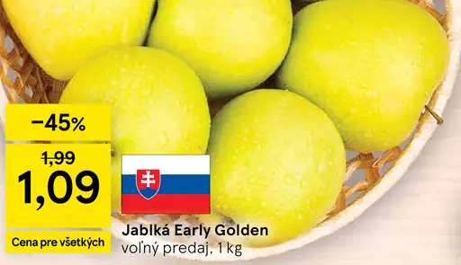 Jablká Early Golden