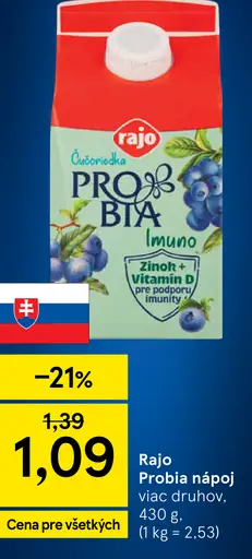 Rajo Probia nápoj