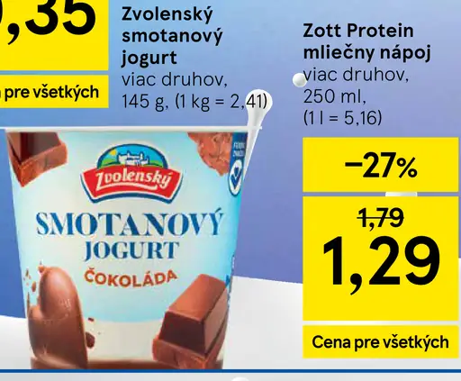 Zvolenský smotanový jogurt
