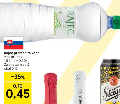 Rajec pramenitá voda ochutená viac druhov