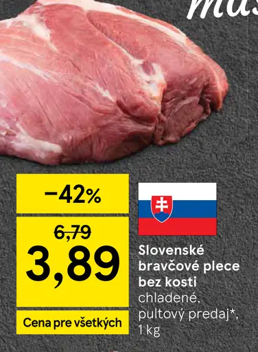 Slovenské bravčové karé bez kosti