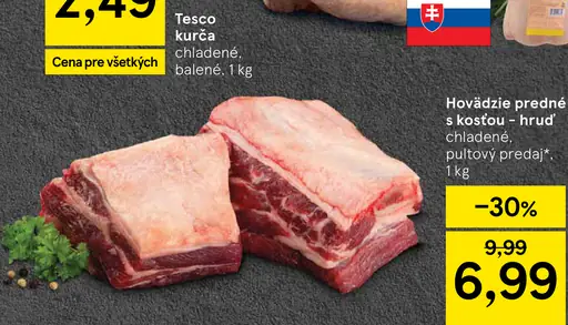 Tesco kurča chladené balené