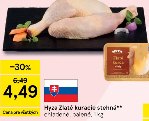Hyza Zlaté kuracie stehná chladené
