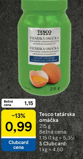 Tesco tatárska omáčka