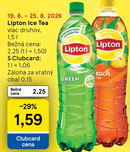 Lipton Ice Tea viac druhov