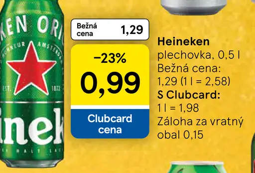 Heineken plechovka