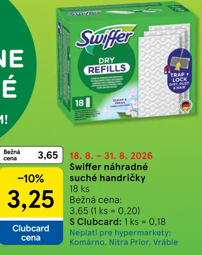 Swiffer náhradné suché handričky